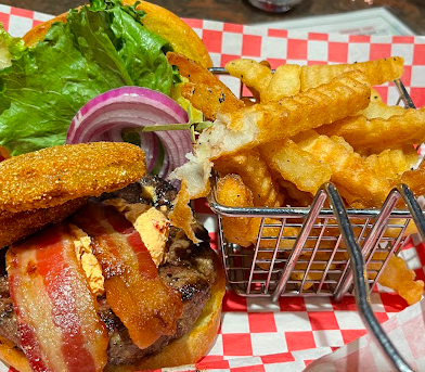 Native Brews Tap & Grill signature dishes BourbonZola Burger
PineappleTeriyakiChicken Bowl
Blackened Catfish
